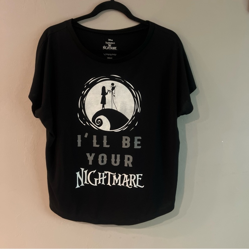Nightmare Before Christmas Women’s Juniors I’ll Be Your Nightmare Shirt Size Med
